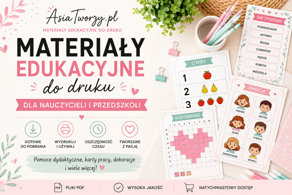 Materiały do druku dla nauczycieli – gotowe pomoce dydaktyczne PDF